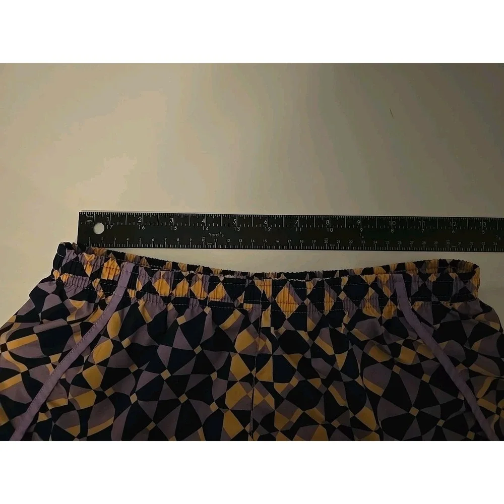 Nike Girls Purple Design Dri-Fit Running Athletic Shorts Size XL